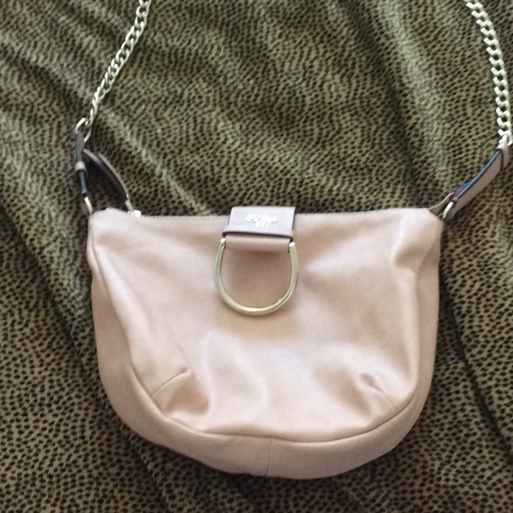 Guess pink leather purse 12.5 by 10 inches high.